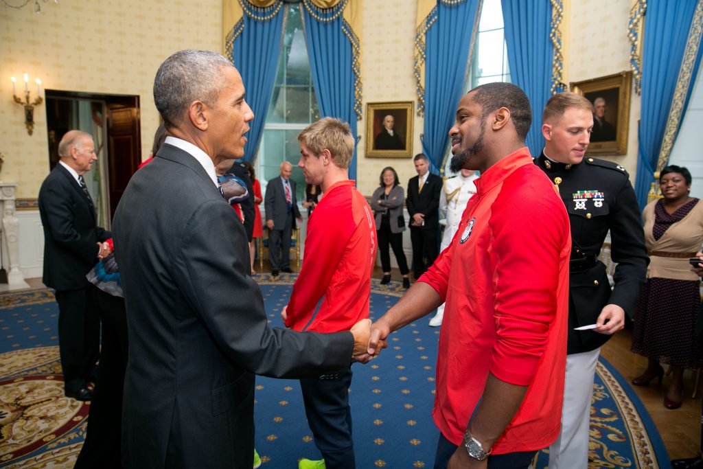 Dr. Jeff Porter meeting President Barack Obama